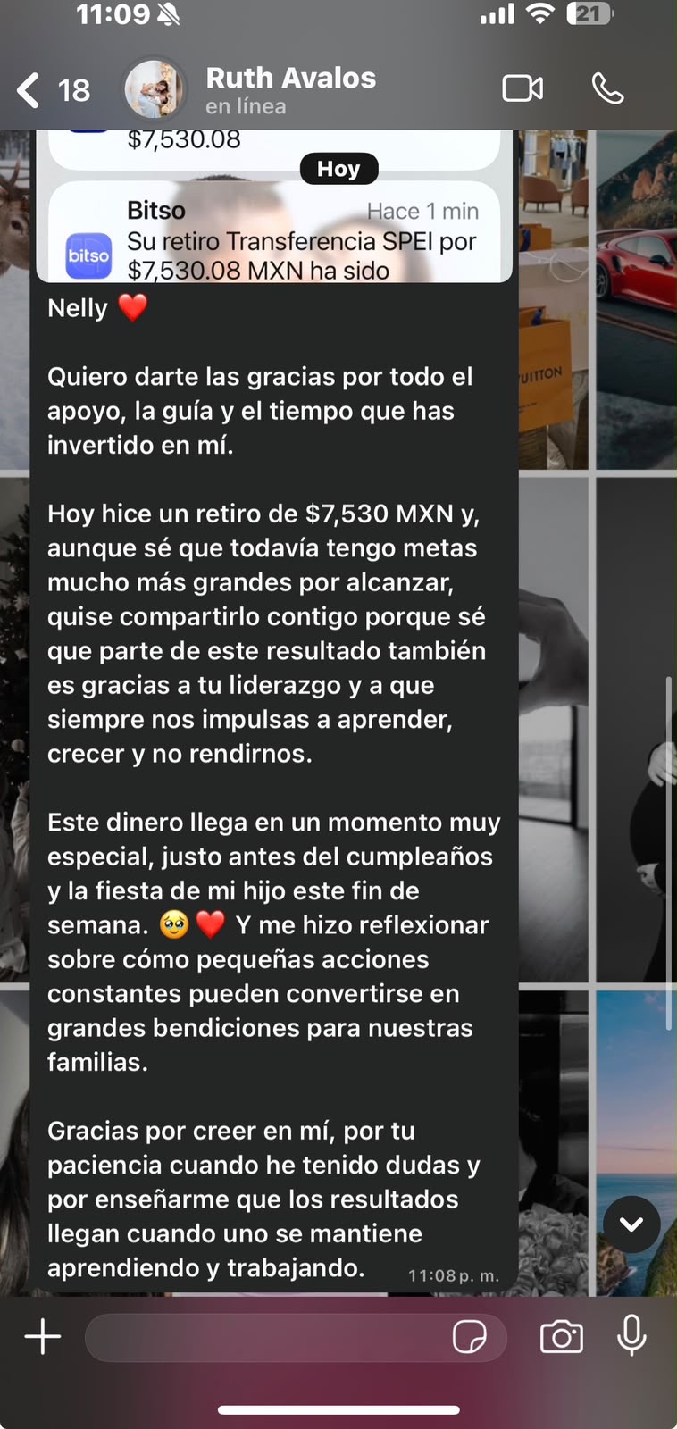Testimonio de Ruth Avalos: retiro de $7,530 MXN gracias al acompañamiento de Nelly León